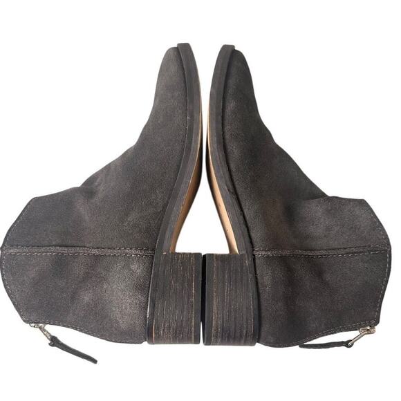 Dolce Vita Gray Suede Tucker Ankle Bootie Charcoal Zip Up Boho Western Sz. 7.5 - Picture 2 of 16